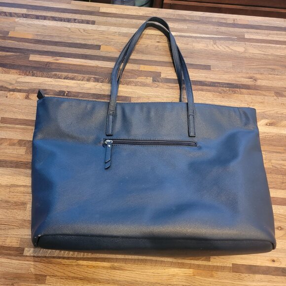 Catherine Malandrino Blue Large 2 Handle Tote Purse - Picture 3 of 15